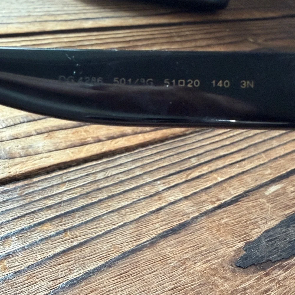 Authentic Dolce & Gabbana  DG 4286 3079/87 Patent Black Sunglasses